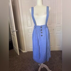 Chambray Jumper Skirt size Medium